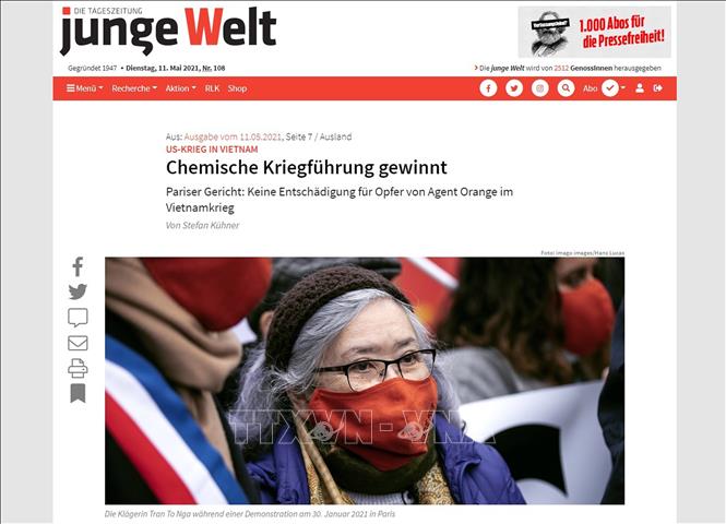 German newspaper emphasizes lingering consequences of Agent Orange in Vietnam
